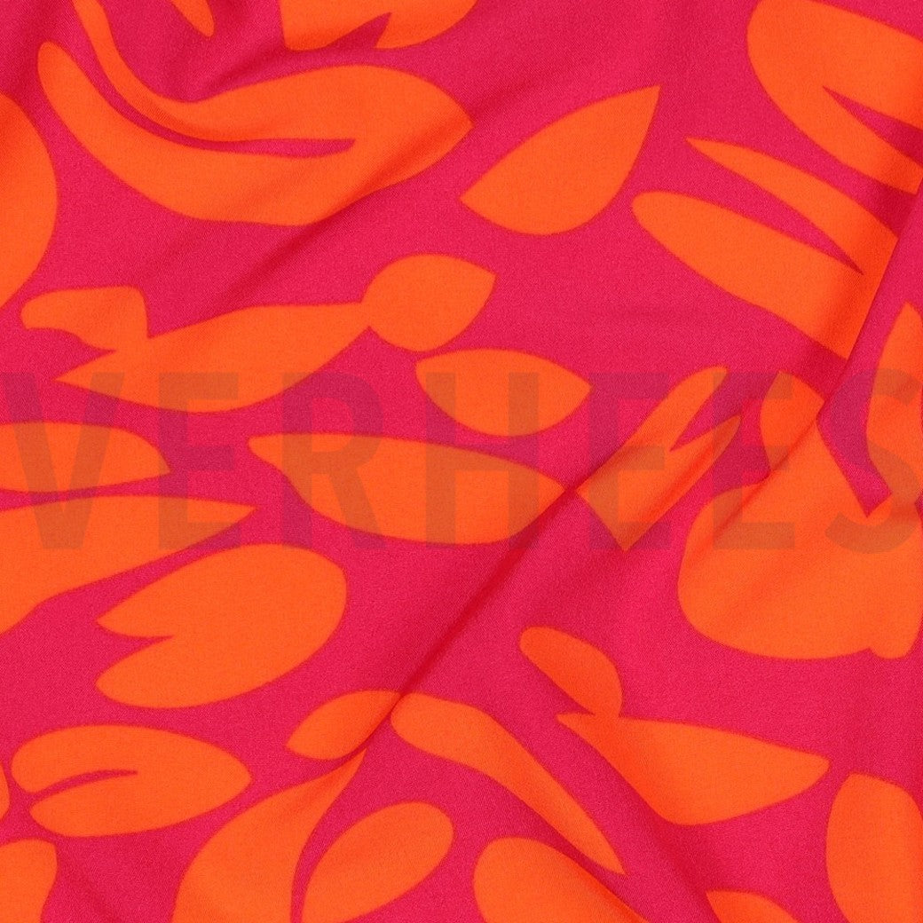 Magnolia Stretch "Abstract" Fuchsia
