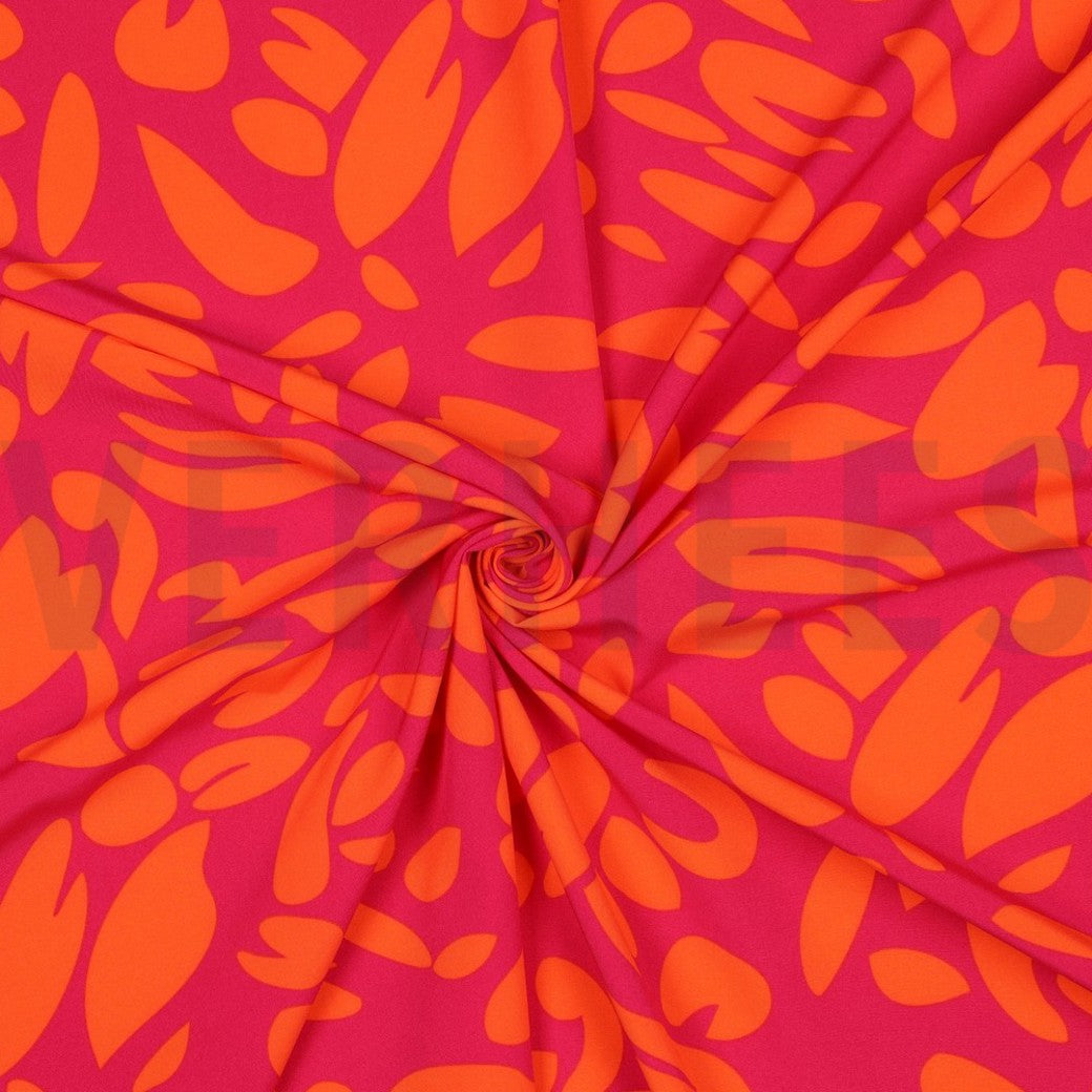 Magnolia Stretch "Abstract" Fuchsia