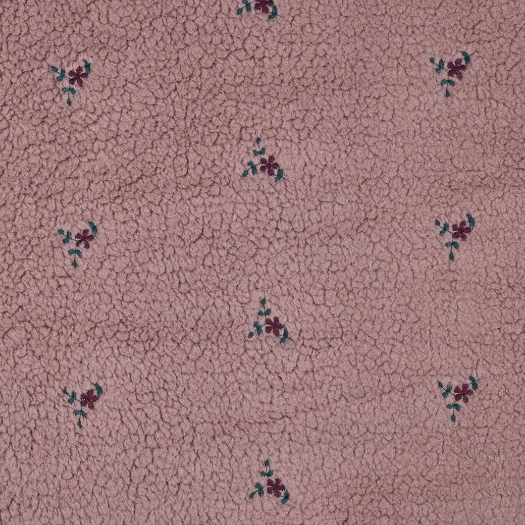 Teddy Fleece "Blümchen" Altrosa