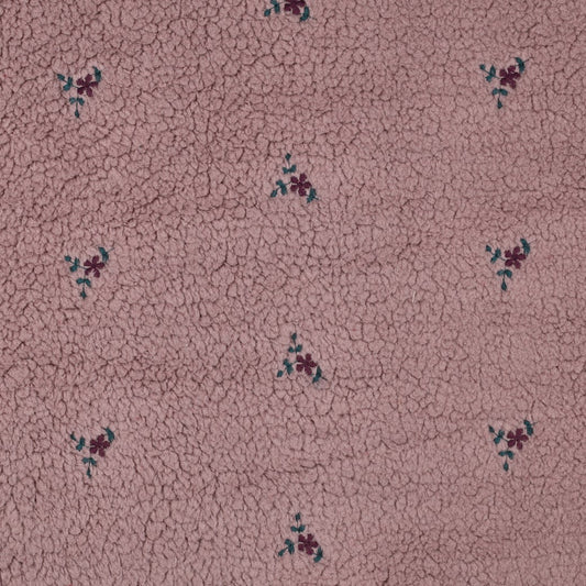 Teddy Fleece "Blümchen" Altrosa