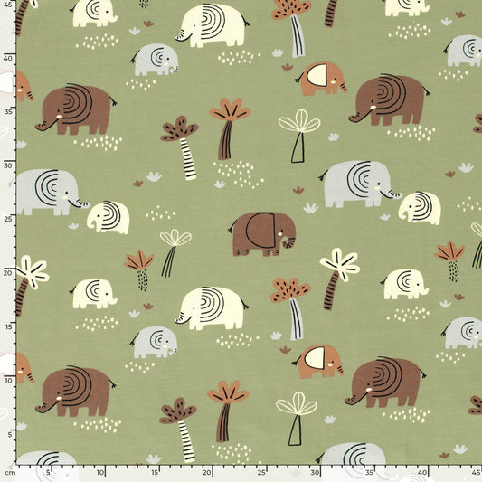 Jersey- "Elefanten" olivgrün