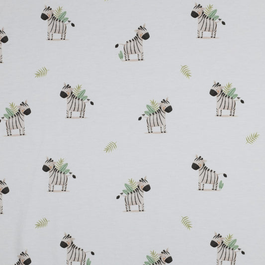Bio- Jersey Druck "Zebra" weiß