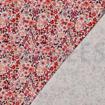 Rib Jersey Stoff digital bedruckt Flowers peach
