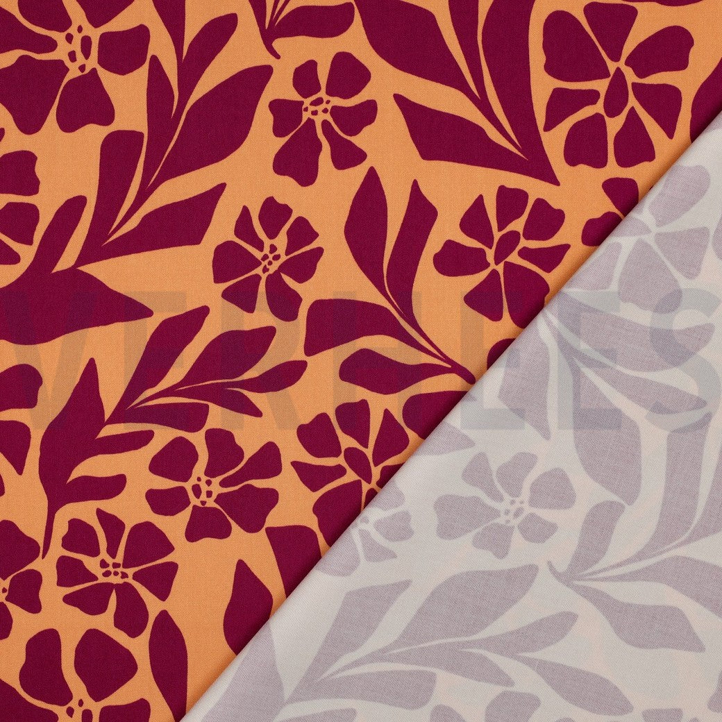 Rosella Stretch "Blumen" orange