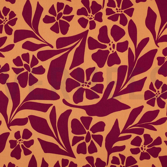 Rosella Stretch "Blumen" orange