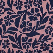 Rosella Stretch "Blumen" mauve