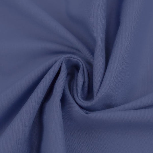 Baumwolle, Webware, "Heide", rauchblau