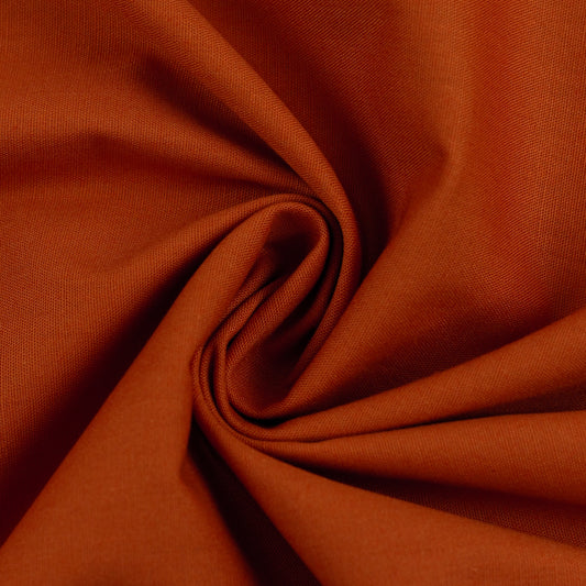 Baumwolle, Webware, "Heide", terracotta