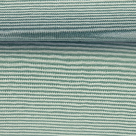 Jersey "Bella" smaragd/naturweiß