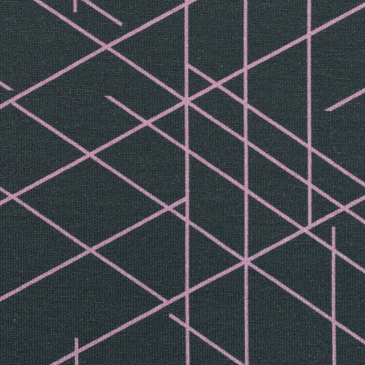 French Terry- Streetstyle- dunkelgrau/altrosa