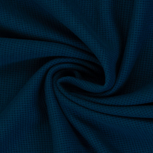 Waffeljersey "Clarissa" blau (col.256)