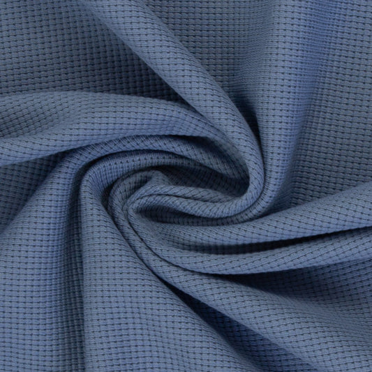 Waffeljersey "Clarissa" rauchblau (col.258)