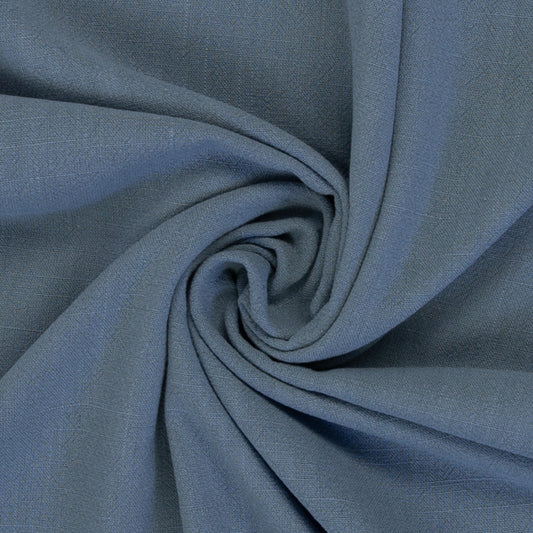 Viskose- Leinen-Rauchblau