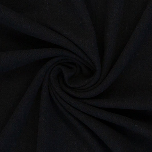 Viskose- Leinen-Schwarz