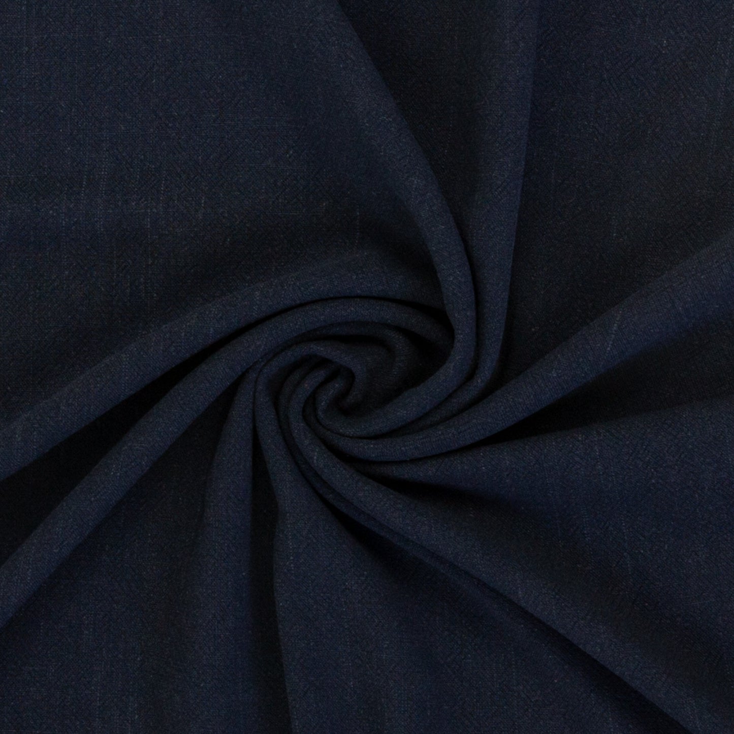 Viskose- Leinen-Dunkelblau