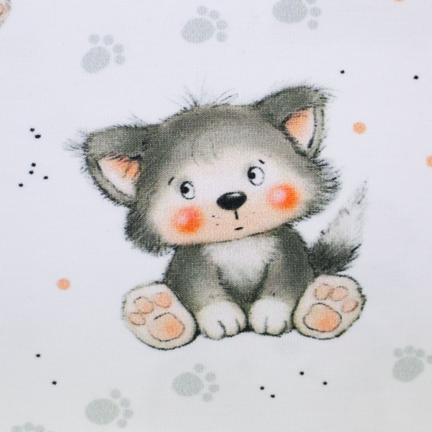 Baumwolle Jersey kleiner Wolf