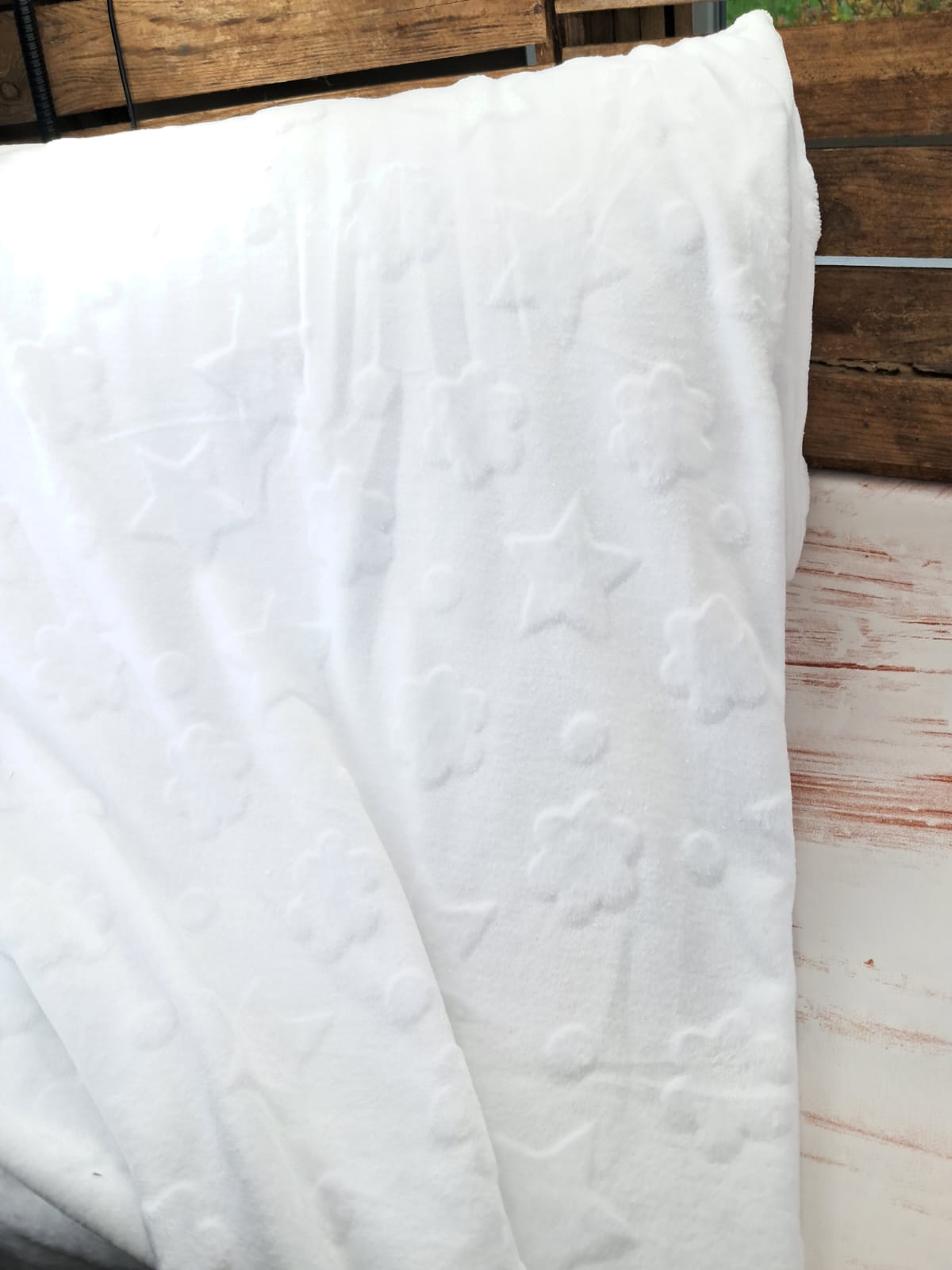 Welness Fleece- Weiß Sterne