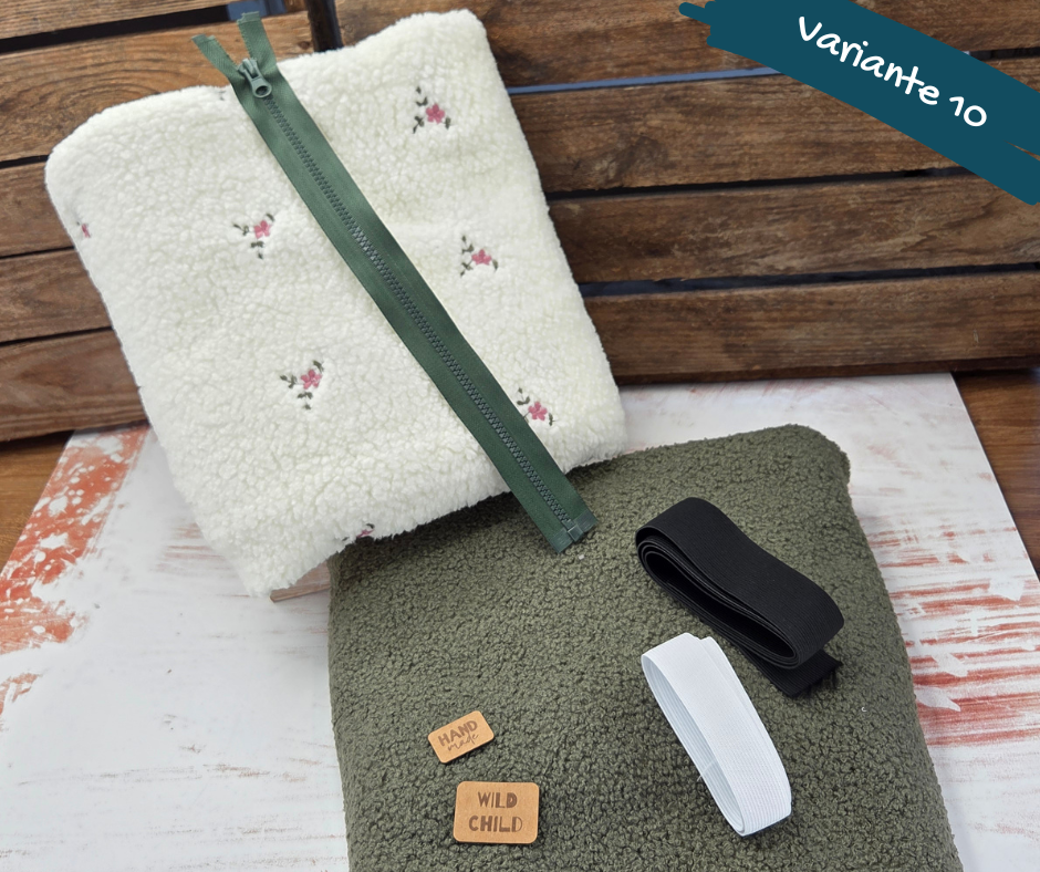 Nähpaket  "Troja" (Gr.80-146) mit Teddyfleece