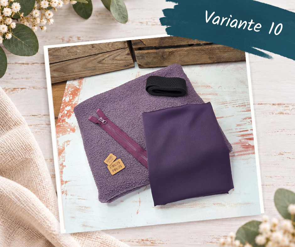 Nähpaket  "Weste" mit Teddyfleece