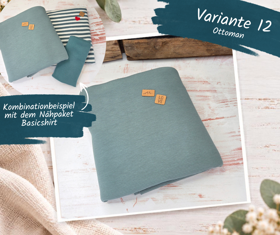 Nähpaket  "Stickjacke Minna" Kinder (92-164