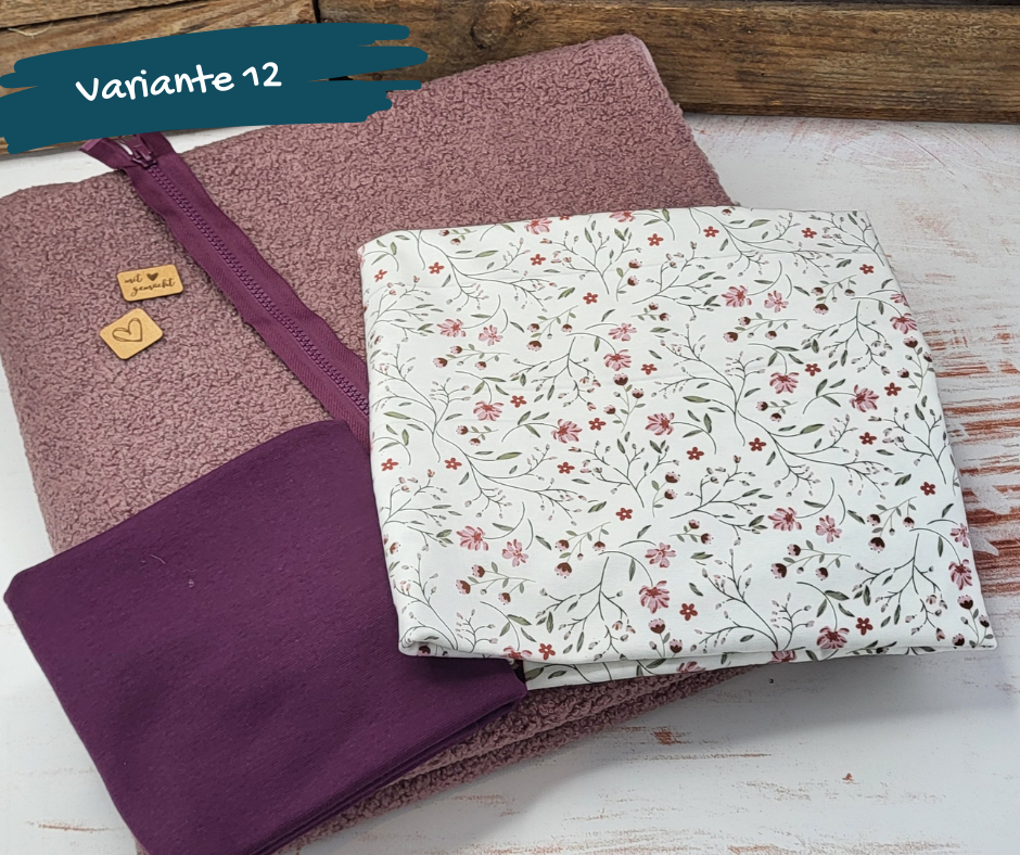 Nähpaket  "Lyblingsweste" (Gr.80-140) mit Teddyfleece