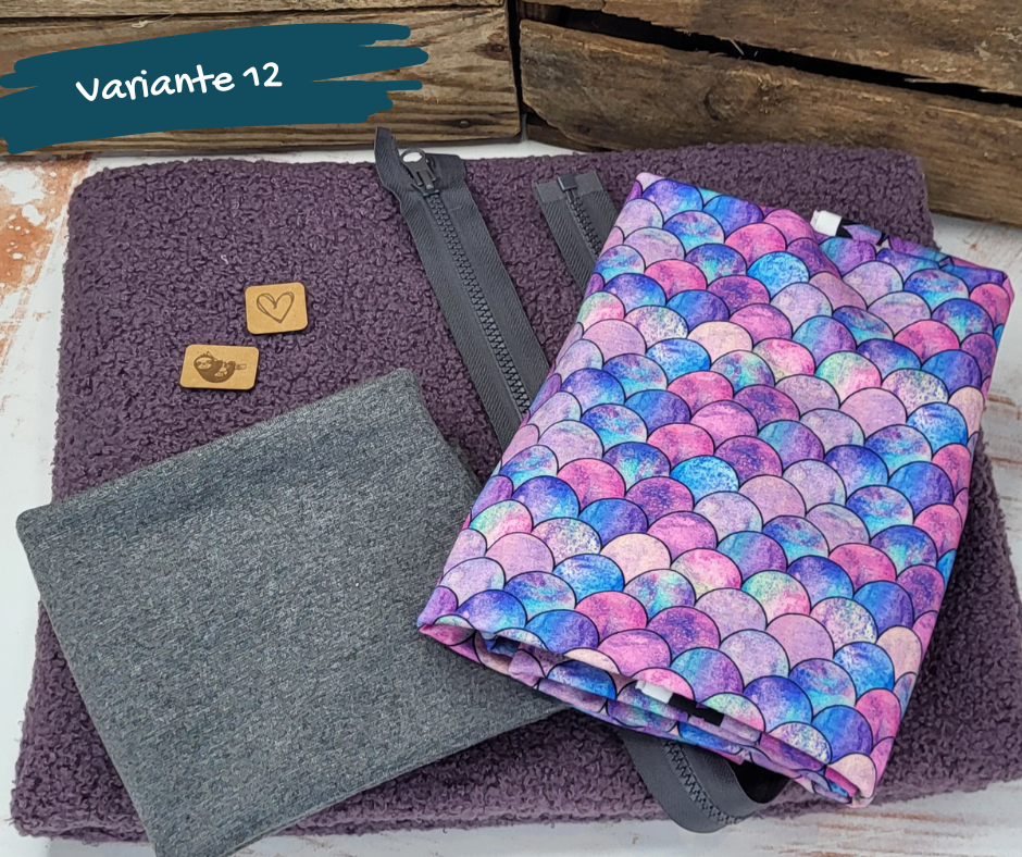 Nähpaket  "Lyblingsjacke" (Gr.86-134) mit Teddyfleece