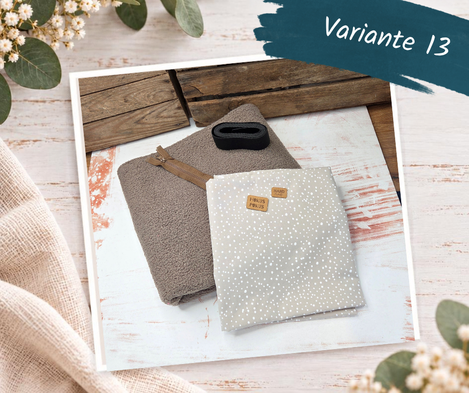 Nähpaket  "Weste" mit Teddyfleece