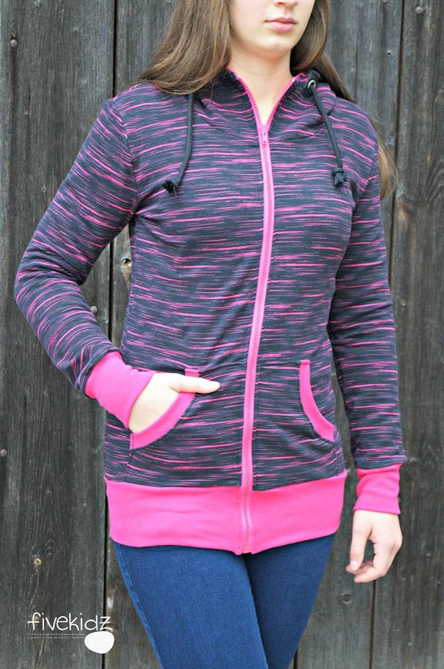 Papierschnittmuster Sweatjacke Damen