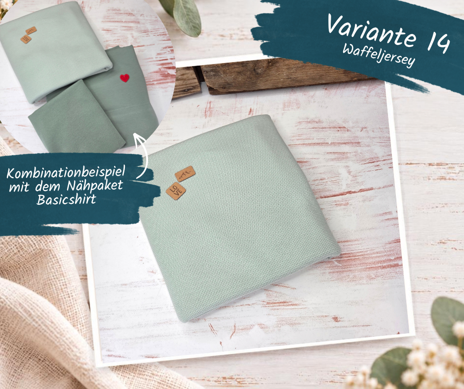 Nähpaket  "Stickjacke Minna" Kinder (92-164