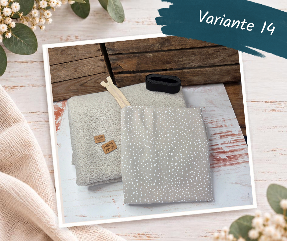 Nähpaket  "Weste" mit Teddyfleece