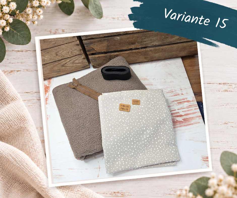 Nähpaket  "Weste" mit Teddyfleece