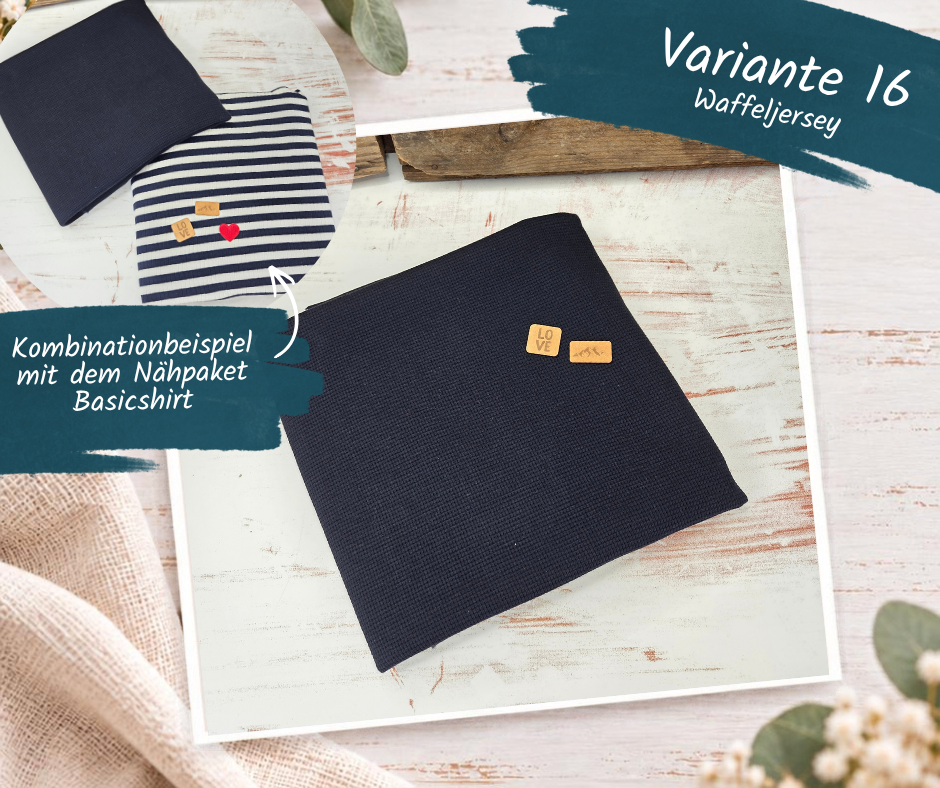 Nähpaket  "Stickjacke Minna" Kinder (92-164
