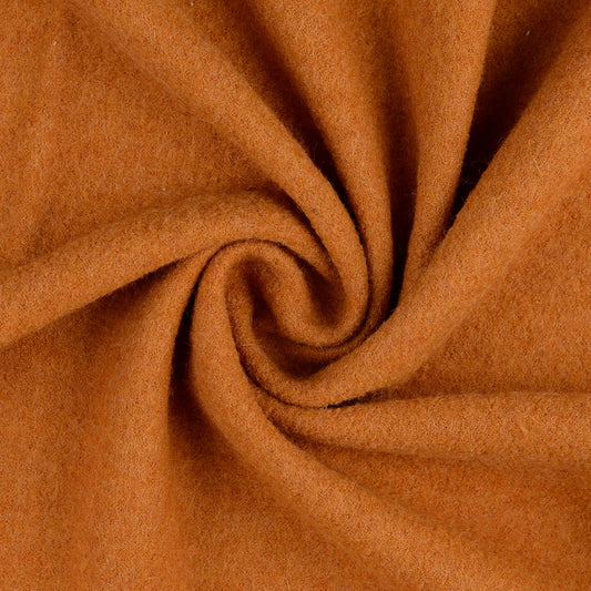 gekochte Wolle "Ocker/Senf meliert"