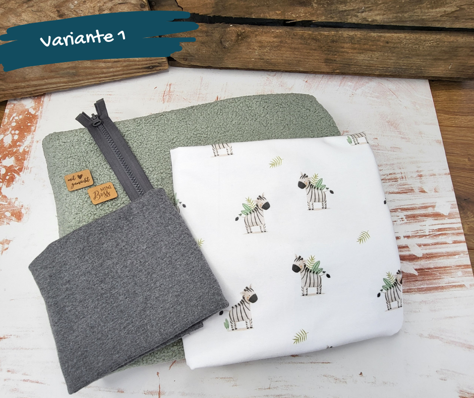 Nähpaket  "Lyblingsweste" (Gr.80-140) mit Teddyfleece