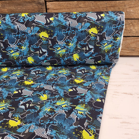 Baumwolljersey "Skater" Dark Navy