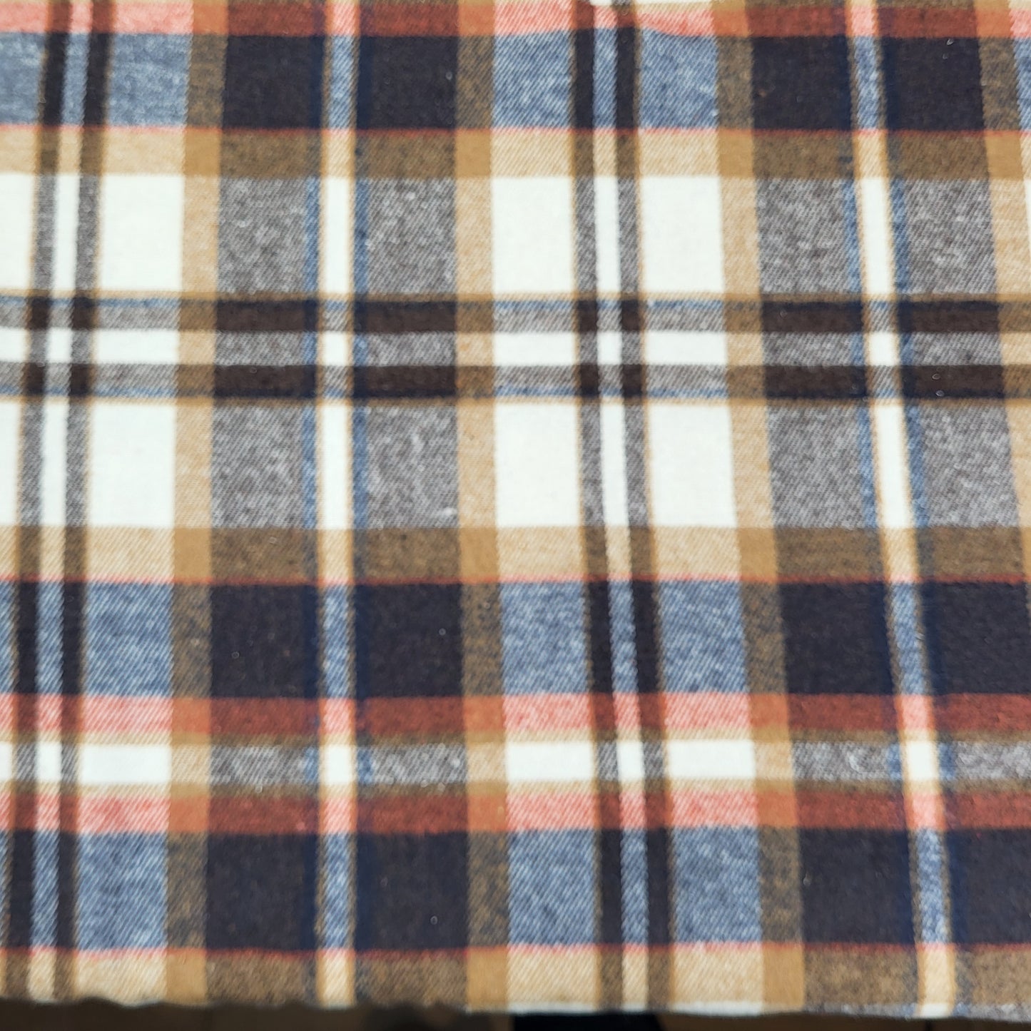 Brushed Check Flanellstoff