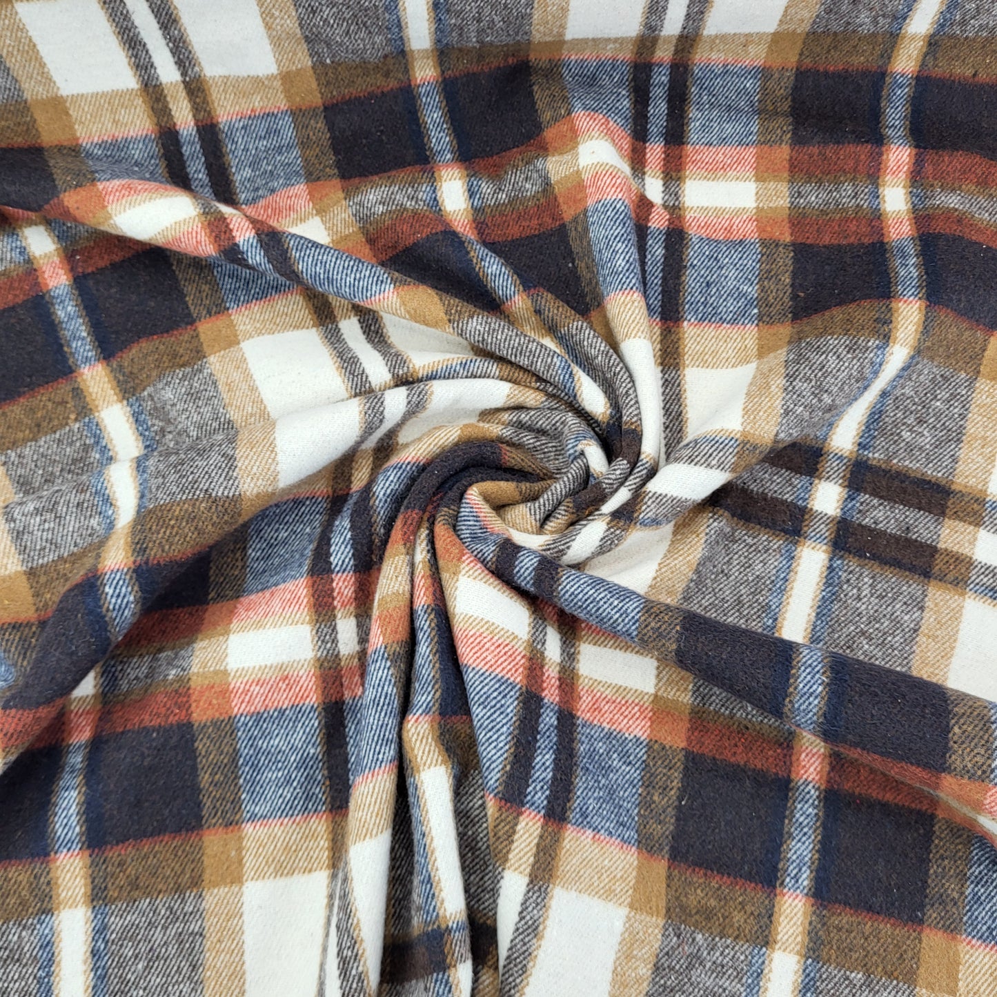 Brushed Check Flanellstoff