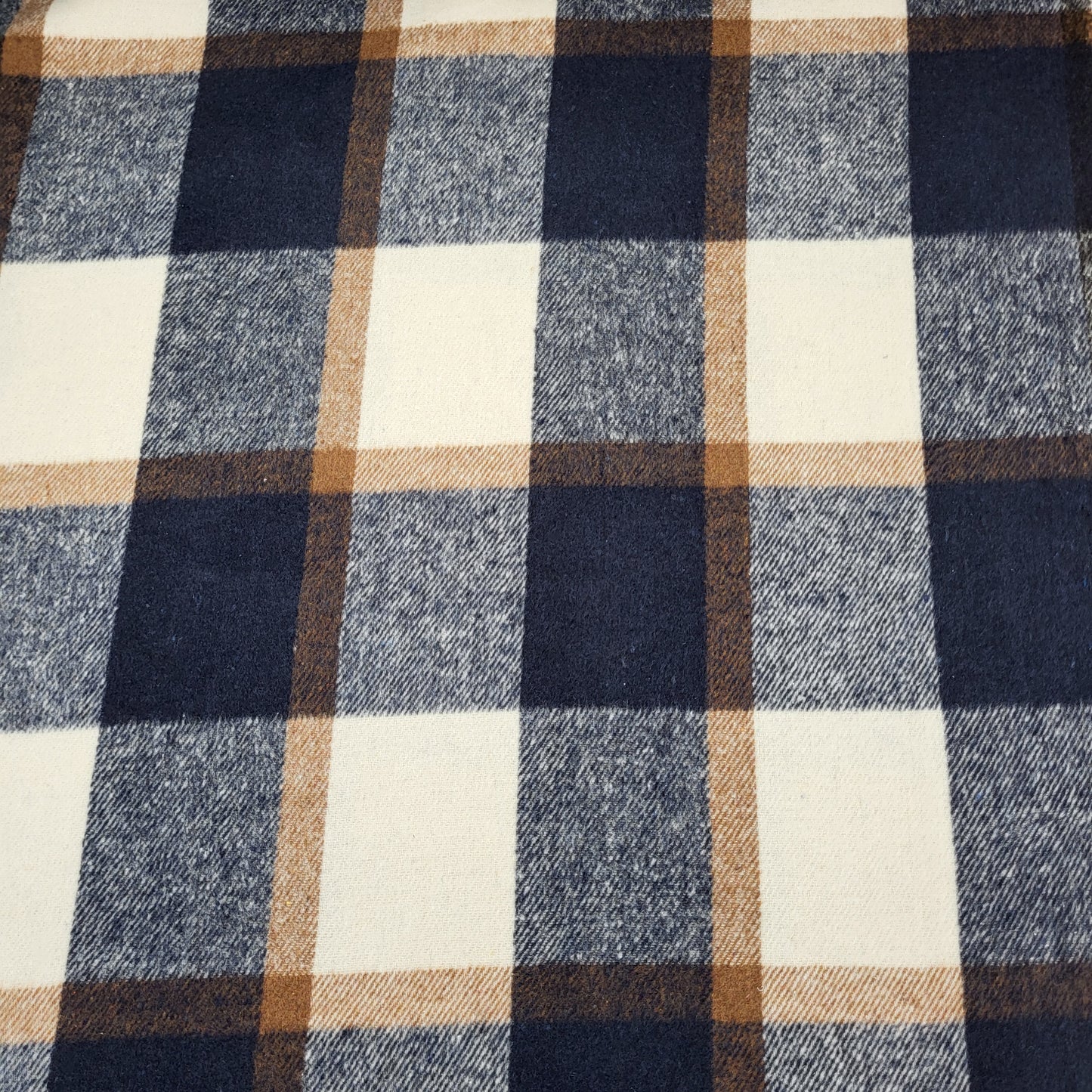 Brushed Check Flanellstoff