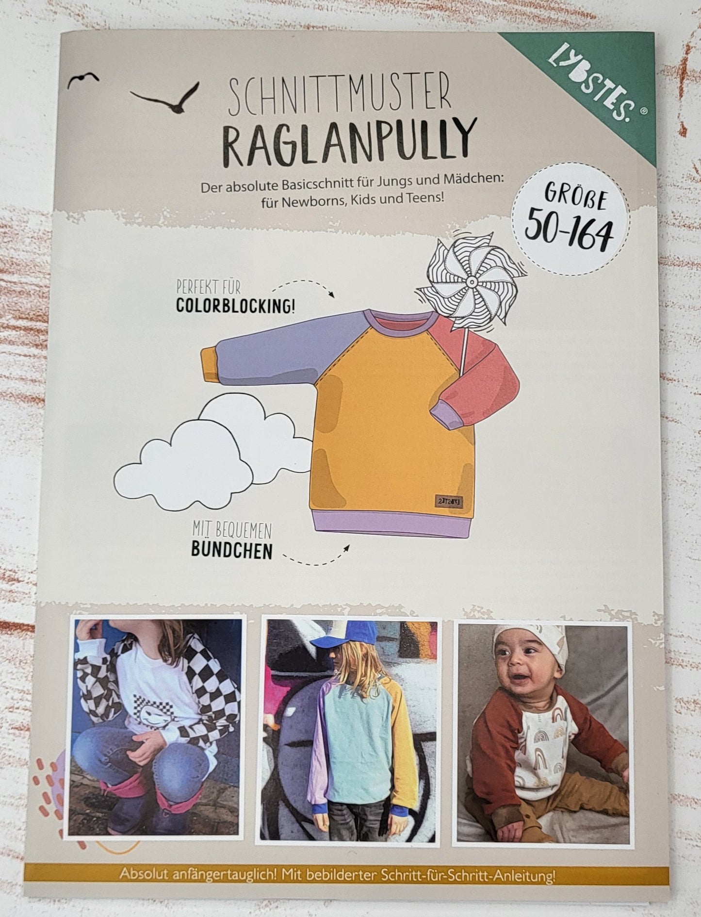 "Raglanpully Kids" von Lybstes (Gr.50-164)