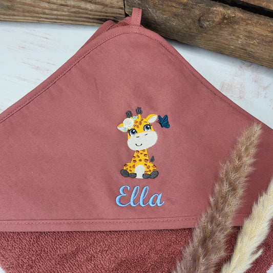 Kapuzenhandtuch Giraffe