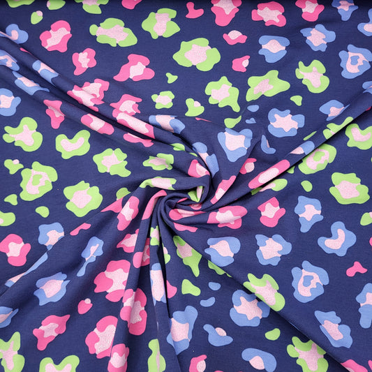 Jersey "Animal Skin" blau