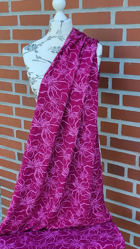 Lenzing Ecovero "Blumen" Beere