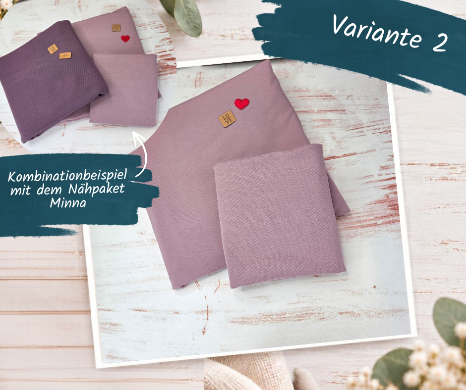 Nähpaket  "Basicshirt" Kinder (74-164)