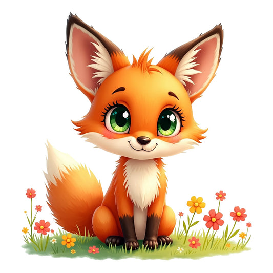 Bügelmotiv Fuchs in der Wiese