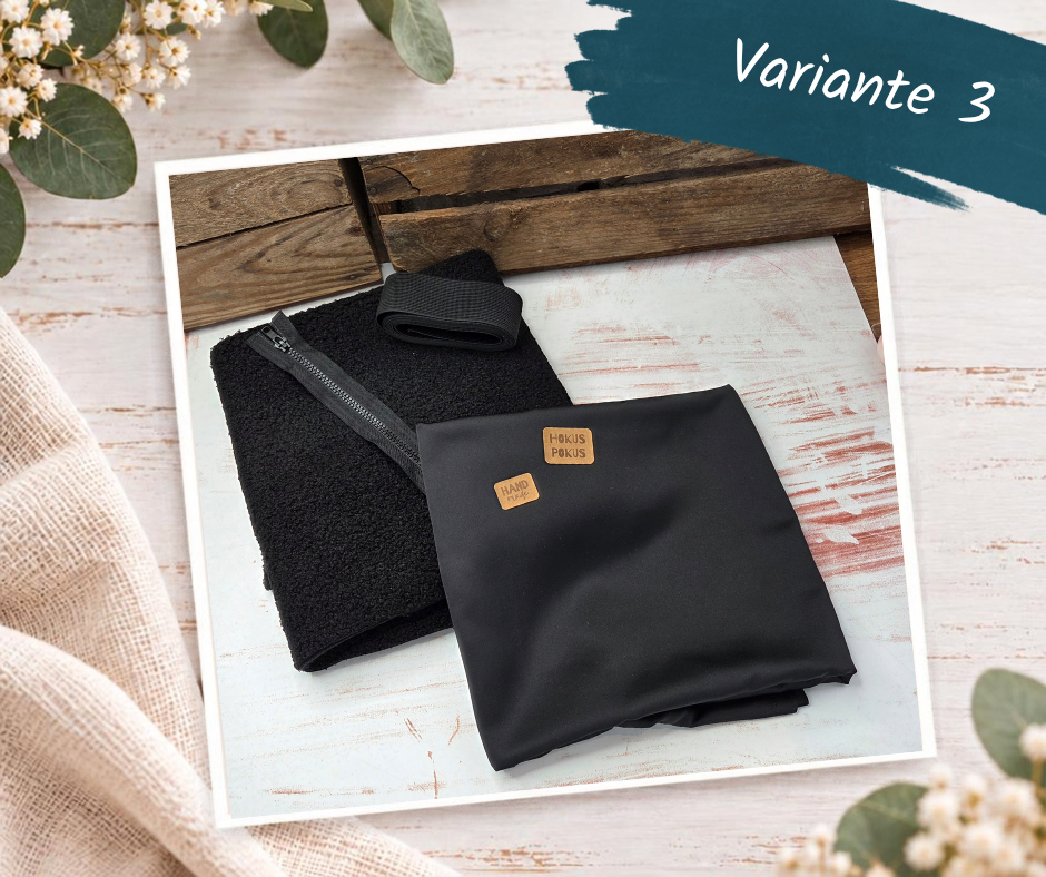 Nähpaket  "Weste" mit Teddyfleece