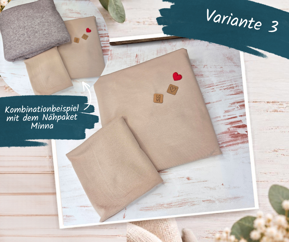 Nähpaket  "Basicshirt" Kinder (74-164)