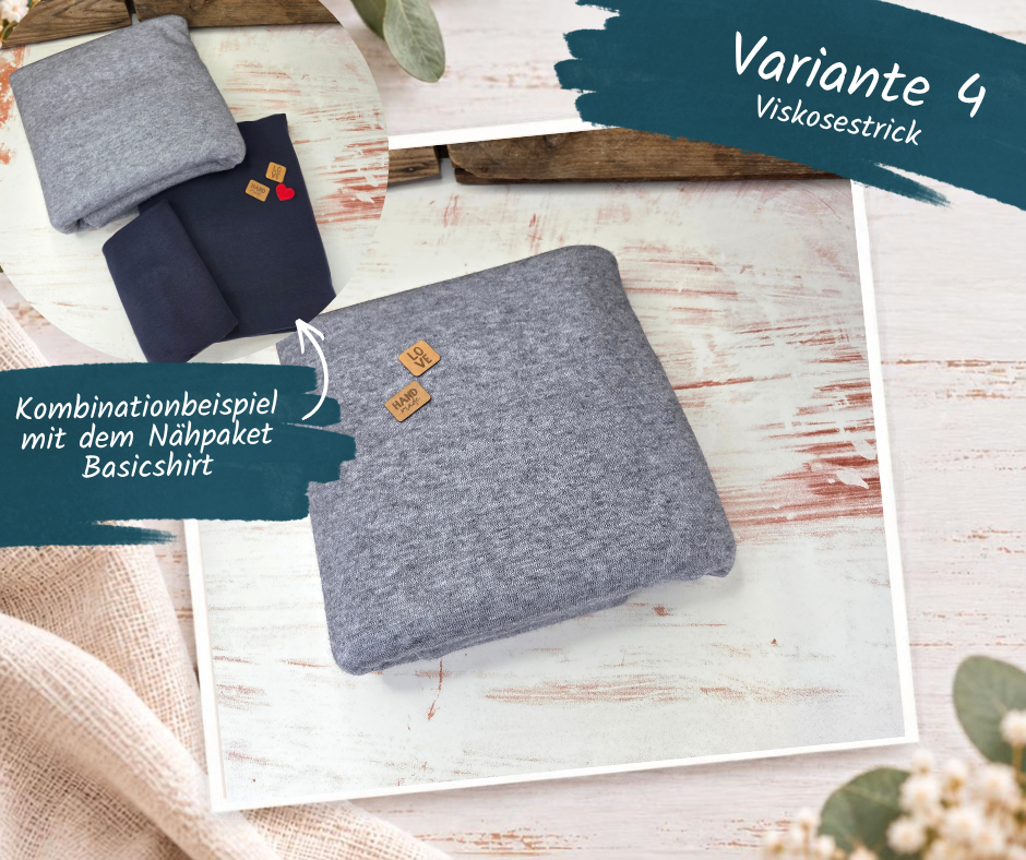 Nähpaket  "Stickjacke Minna" Kinder (92-164