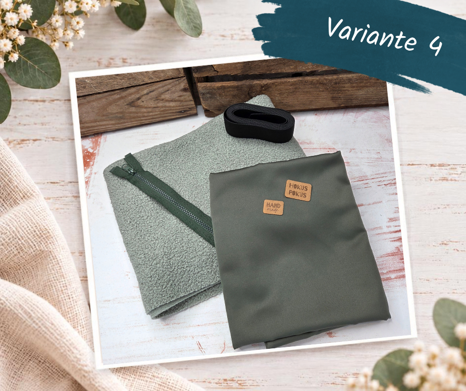 Nähpaket  "Weste" mit Teddyfleece