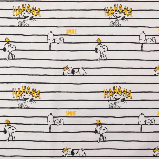 Baumwolle Jersey "Peanuts" weiß