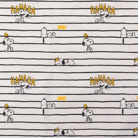 Baumwolle Jersey "Peanuts" weiß